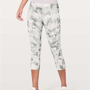 Lululemon Wunder Under Crop Hi-Rise 21"Dual Shibori Antique White Baltic Grey 6